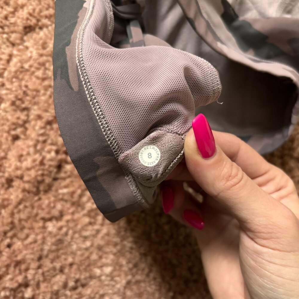 Lululemon Free to Be Serene Bra Heritage 365 Camo Misty Mauve Multi Womens 8 - Picture 6 of 7